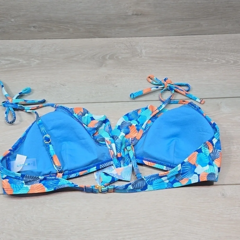NWOT Decree Women Bikini bra sz L